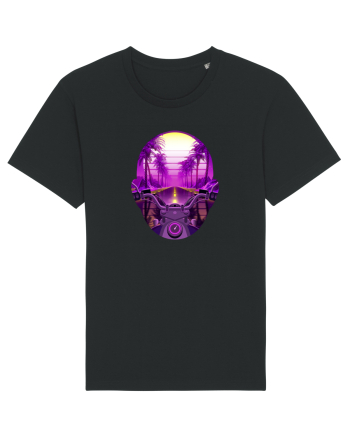 Retro Vapor Wave Man Black