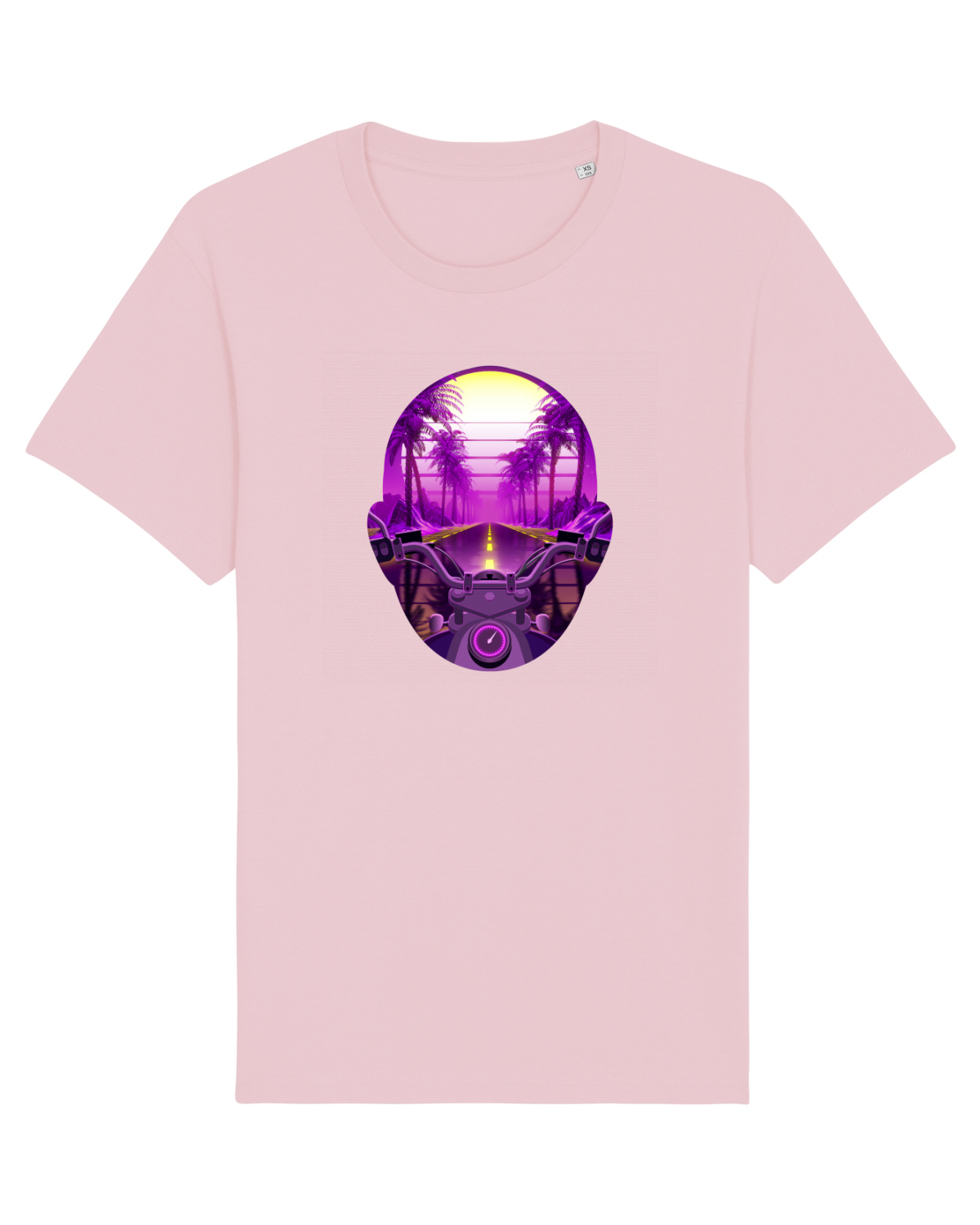 Tricou mânecă scurtă Unisex Rocker Cotton Pink