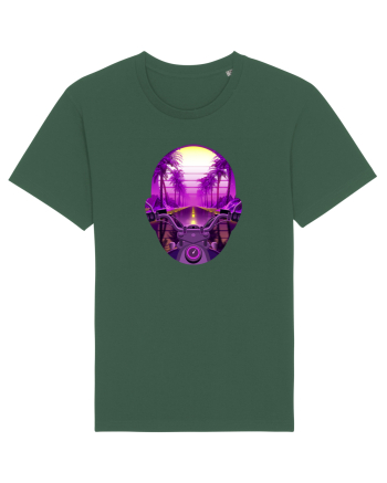 Retro Vapor Wave Man Bottle Green