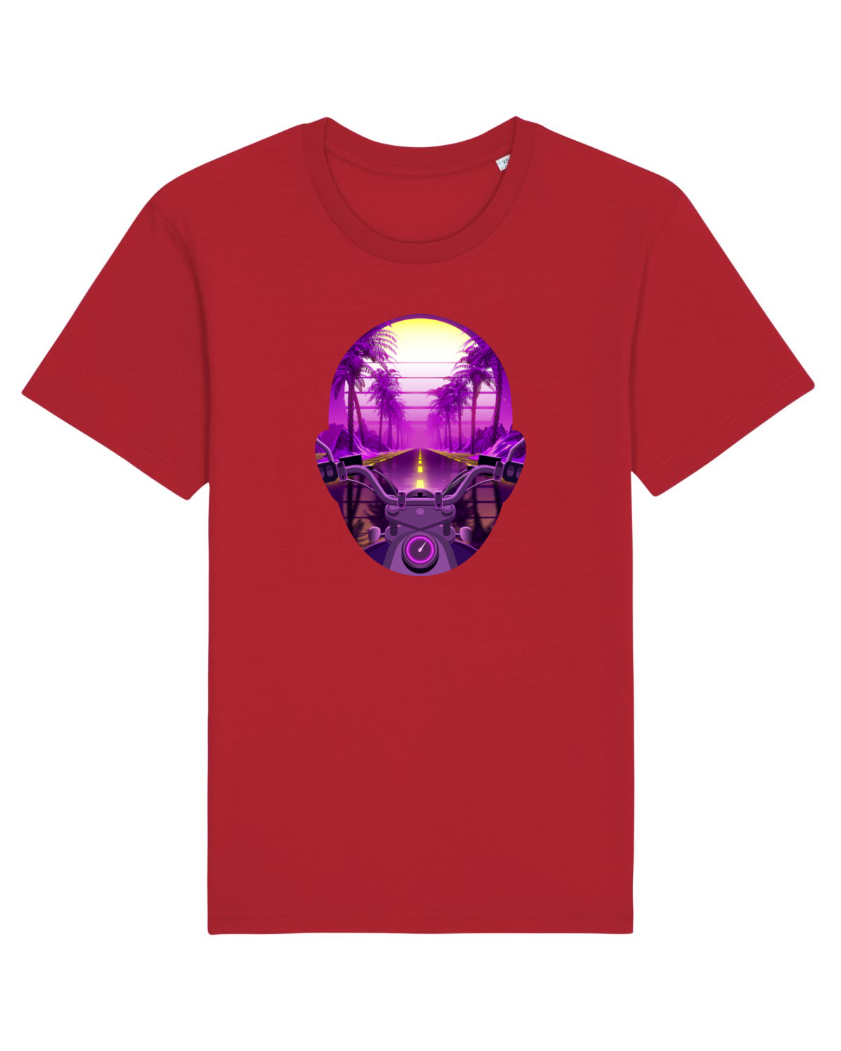 Tricou mânecă scurtă Unisex Rocker Red