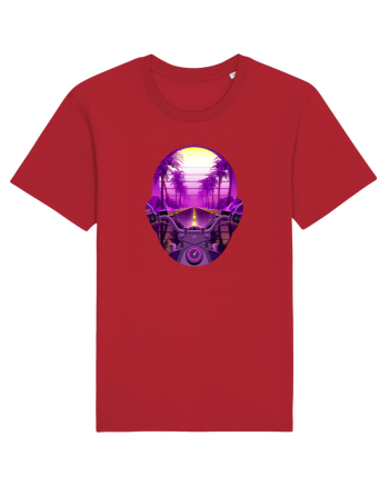 Retro Vapor Wave Man Red