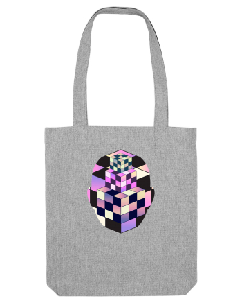 Retro Vapor Wave Man Heather Grey