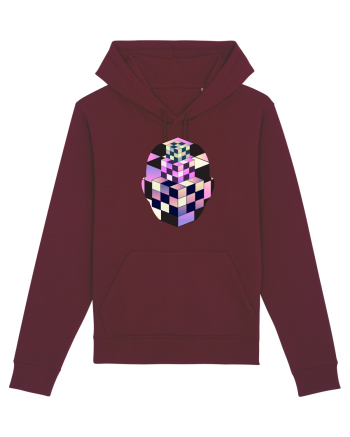 Retro Vapor Wave Man Burgundy
