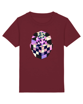 Retro Vapor Wave Man Burgundy