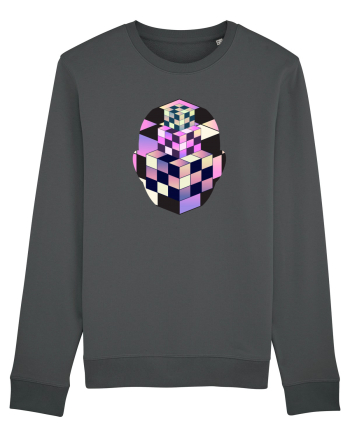 Retro Vapor Wave Man Anthracite