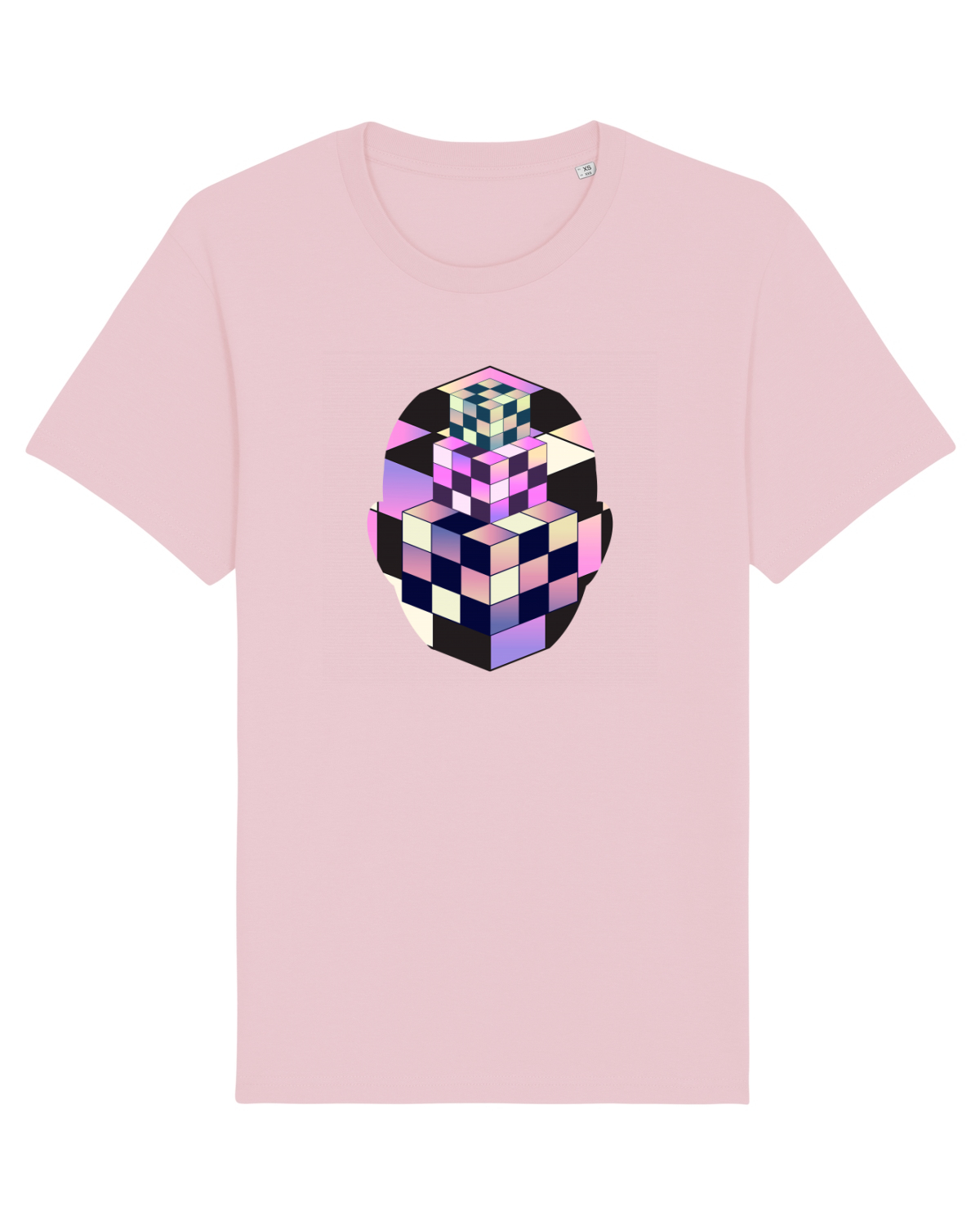 Tricou mânecă scurtă Unisex Rocker Cotton Pink