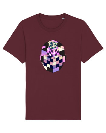 Retro Vapor Wave Man Burgundy
