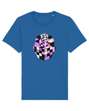 Retro Vapor Wave Man Royal Blue