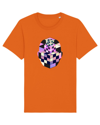 Retro Vapor Wave Man Bright Orange