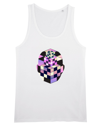 Retro Vapor Wave Man White