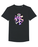 Retro Vapor Wave Man Tricou mânecă scurtă guler larg Bărbat Skater