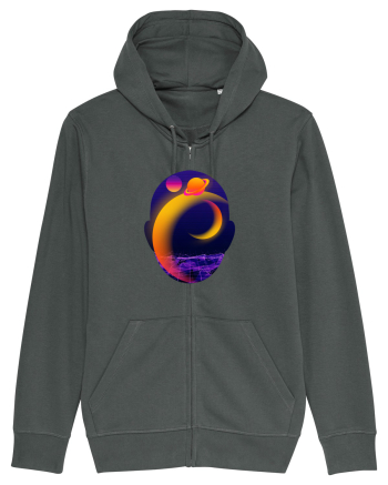 Retro Vapor Wave Man Anthracite