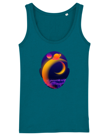 Retro Vapor Wave Man Ocean Depth