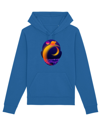 Retro Vapor Wave Man Royal Blue
