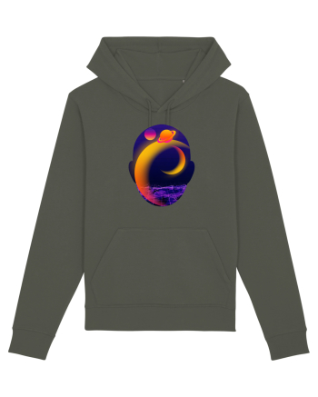 Retro Vapor Wave Man Khaki