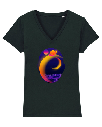 Retro Vapor Wave Man Black