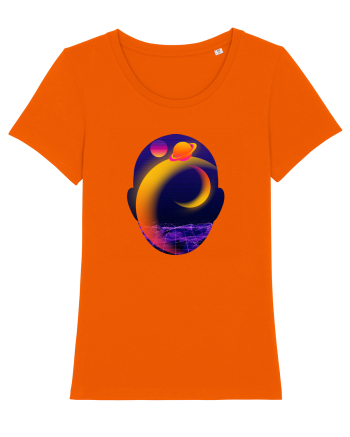 Retro Vapor Wave Man Bright Orange