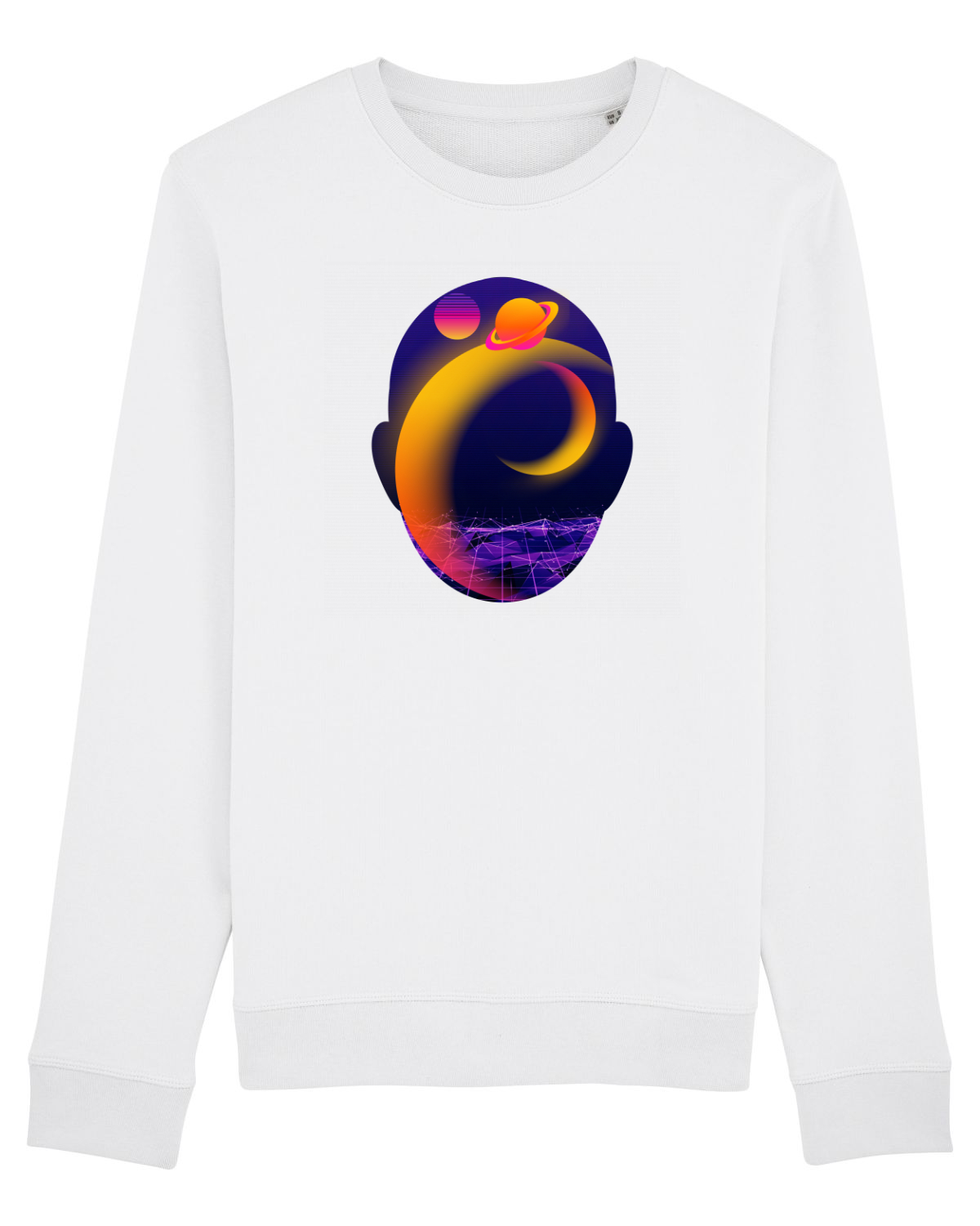 Bluză mânecă lungă Unisex Rise White