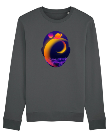 Retro Vapor Wave Man Anthracite