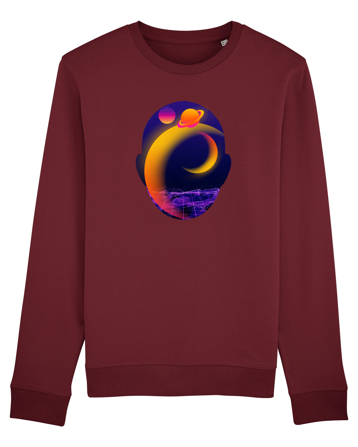 Bluză mânecă lungă Unisex Rise Burgundy