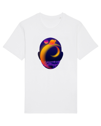 Retro Vapor Wave Man White