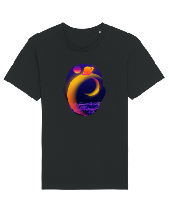 Retro Vapor Wave Man Black