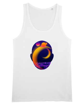 Retro Vapor Wave Man White