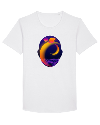 Retro Vapor Wave Man White