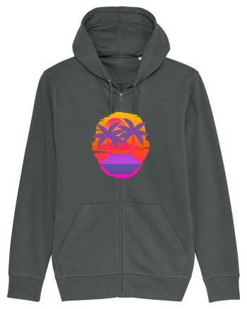 Retro Vapor Wave Man Anthracite