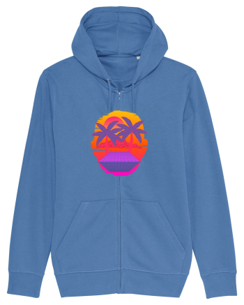 Retro Vapor Wave Man Bright Blue