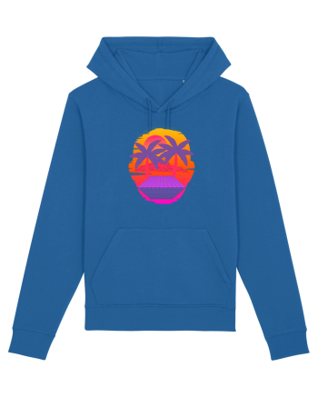 Retro Vapor Wave Man Royal Blue