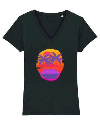 Retro Vapor Wave Man Black