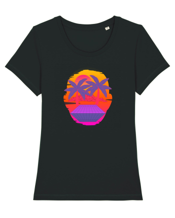 Retro Vapor Wave Man Black