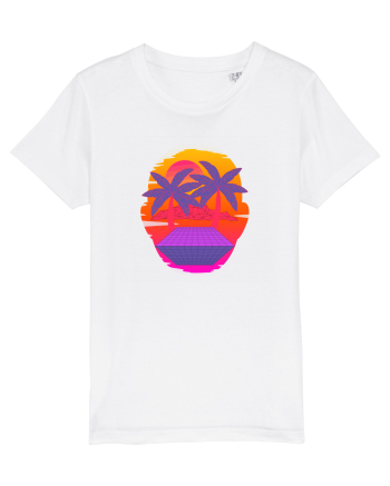 Retro Vapor Wave Man White