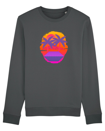 Retro Vapor Wave Man Anthracite