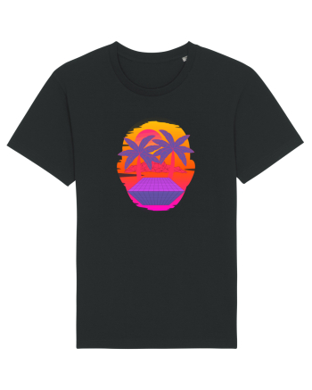 Retro Vapor Wave Man Black
