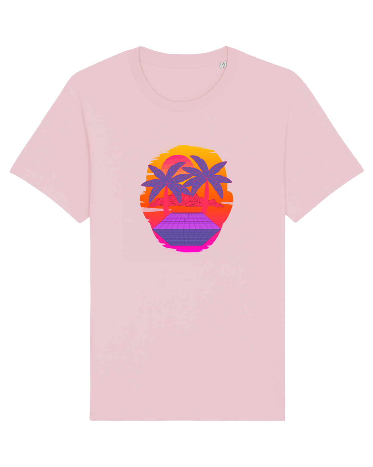Tricou mânecă scurtă Unisex Rocker Cotton Pink