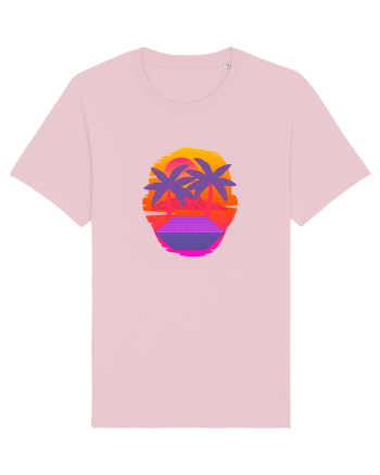 Retro Vapor Wave Man Cotton Pink