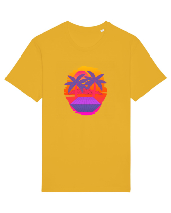 Retro Vapor Wave Man Spectra Yellow