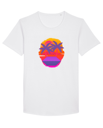 Retro Vapor Wave Man White