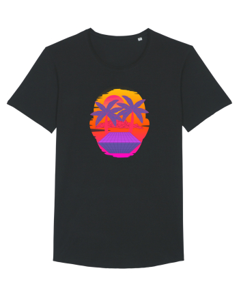 Retro Vapor Wave Man Black
