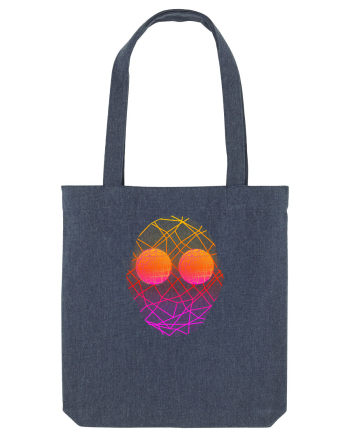 Retro Vapor Wave Man Midnight Blue