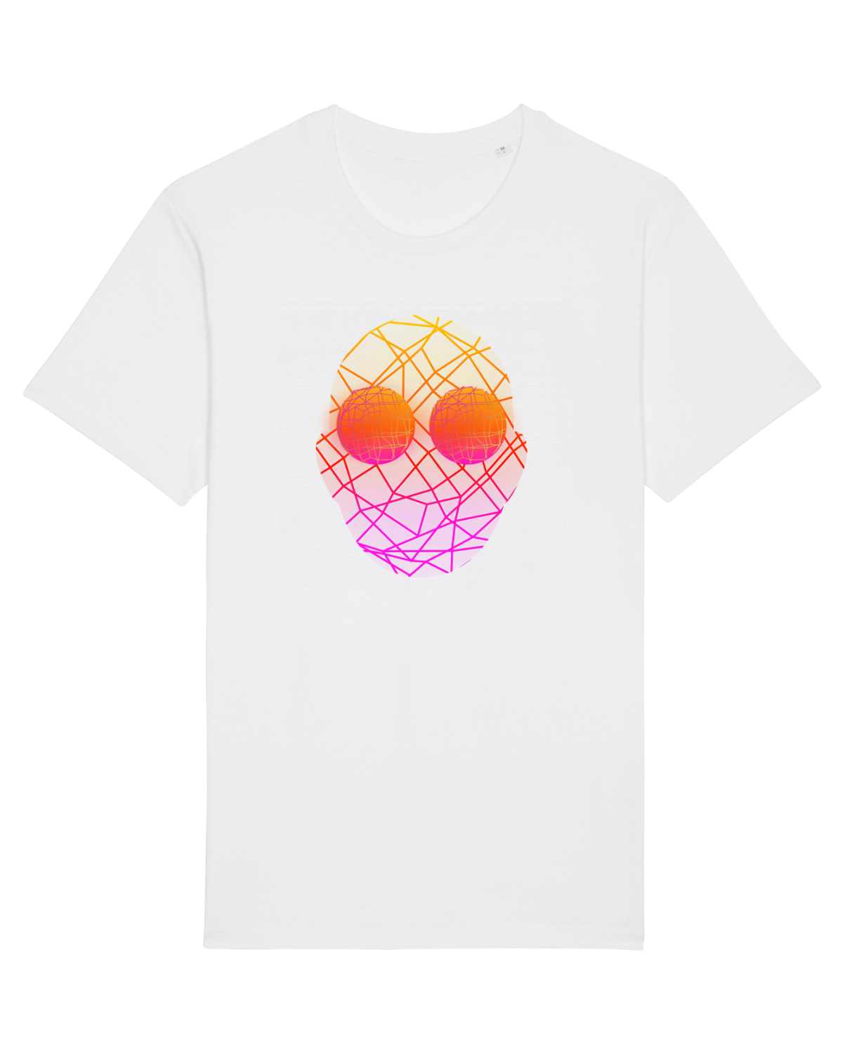 Tricou mânecă scurtă Unisex Rocker White