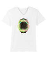 Retro Vapor Wave Man Tricou mânecă scurtă guler V Bărbat Presenter
