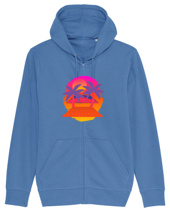 Retro Vapor Wave Man Bright Blue