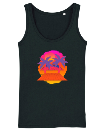 Retro Vapor Wave Man Black
