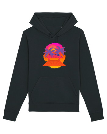 Retro Vapor Wave Man Black