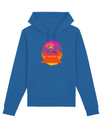 Retro Vapor Wave Man Royal Blue