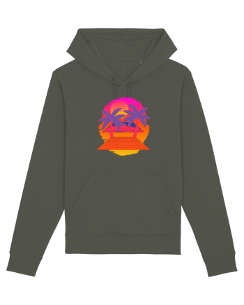 Retro Vapor Wave Man Khaki
