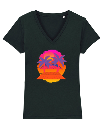 Retro Vapor Wave Man Black